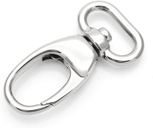 CRAFTMEMORE 2pcs Fat Swivel Snap Hook Metal Push Gate Lobster Clasps for Purse Bag Sewing Accessories SC34 (1 1/2 Inches, Brushed Brass) in Saudi Arabia