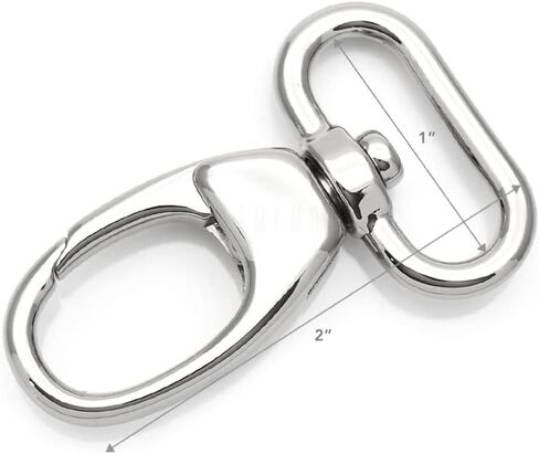 CRAFTMEMORE 2pcs Fat Swivel Snap Hook Metal Push Gate Lobster Clasps for Purse Bag Sewing Accessories SC34 (1 1/2 Inches, Brushed Brass) in Saudi Arabia