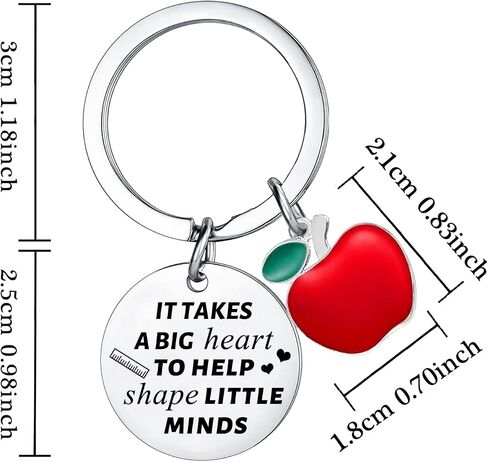 2PCs Teacher Appreciation Gifts Teacher Gifts Keyring Thank You Gift For Teachers Teacher's Day Gifts in Saudi Arabia