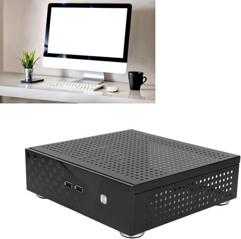 حافظة كمبيوتر مكتبي، حافظة HTPC صغيرة الحجم رائعة مع تبديد حرارة رائع لمحطات الخدمة الذاتية للكمبيوتر الفيديو المنزلي in Saudi Arabia