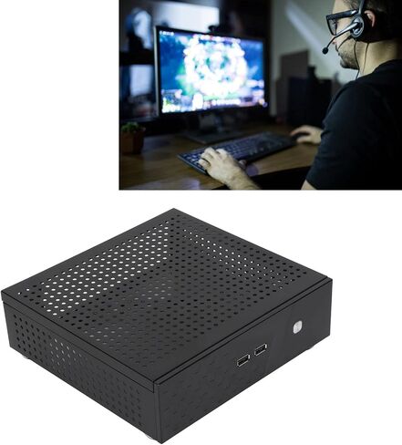 حافظة كمبيوتر مكتبي، حافظة HTPC صغيرة الحجم رائعة مع تبديد حرارة رائع لمحطات الخدمة الذاتية للكمبيوتر الفيديو المنزلي in Saudi Arabia