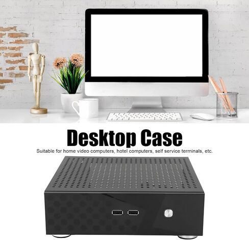 حافظة كمبيوتر مكتبي، حافظة HTPC صغيرة الحجم رائعة مع تبديد حرارة رائع لمحطات الخدمة الذاتية للكمبيوتر الفيديو المنزلي in Saudi Arabia