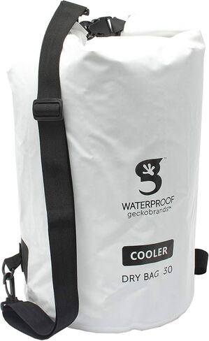 geckobrands 30L Backpack Dry Bag Cooler - Holds 24 Cans or 18 Bottles - Dry Bag Backpack with Adjustable Shoulder Straps - Perfect for Kayaking, Boating, Outdoor Activities and Travel in Saudi Arabia