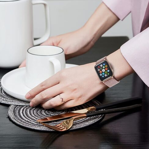3 Packs Shiny Stretchy Bands Compatible with Apple Watch Band 49mm 38mm 40mm 41mm 42mm 44mm 45mm, Nylon Adjustable Sport Solo Loop Women Replacement Straps for iWatch Series Ultra 8 7 6 5 4 3 2 1 SE in Saudi Arabia
