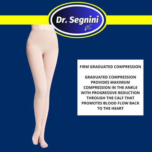 Medical Waist Compression Shaper 20-30 mmHg for Women and Men, Open Toe, Stockings Socks VARICOSE Vein - J8003 in Saudi Arabia