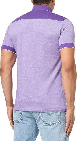 A｜X ARMANI EXCHANGE Men's Slim Fit Cotton Piquet Heathered Polo in Saudi Arabia