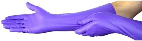 HALYARD Purple Nitrile-Xtra Exam Gloves, Sterile (Individually Wrapped), Powder-Free, 5.9 mil, 12", Purple, Large, 14262 (Box of 100/50 Pairs) in Saudi Arabia