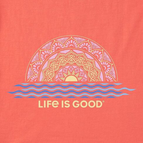 Life is Good. Women's LIG Sundala Short Sleeve Crusher Tee, Mango Orange, XX-Large in Saudi Arabia