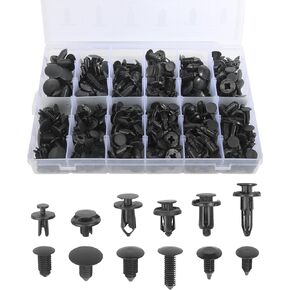 240 Pcs Automotive Clips,Car Retainer Clips,Car Accessories Bumper Clips Car Clips Plastic Rivets Fasteners Push Retainer Kit,Auto Push Pin Rivets Set,Can be Used on Cars