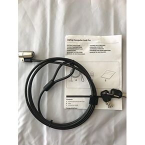Laptop Lock Security Cable - Kensington Compatible Universal Security Cable Lock with 2 Keys (Translucent Dark)