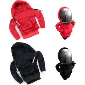 2 Pcs Sweatshirt Auto Gear Shift Knob Cover, Car Shifter Hoodie for Car Size 4.7in/12cm, Knob Gear Stick Protector for Most Vehicles, Keep Your Shifter Warm