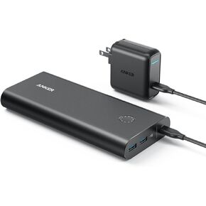 Anker PowerCore+ 26800 PD مع شاحن توصيل طاقة 30 وات، حزمة شاحن محمول لأجهزة MacBook Air / iPad Pro 2018، iPhone 11 / 11 Pro / 11 Pro Max / XS / X، S10، وأجهزة الكمبيوتر المحمولة USB C مع توصيل الطاقة in Kuwait