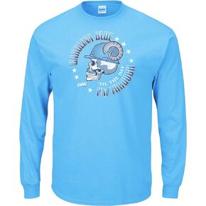 North Carolina Fans. Carolina Blue 'Til The Day I'm Through. Blue T-Shirt (Sm-5X)