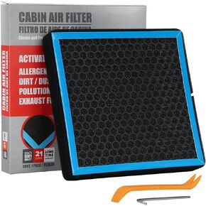CF10134 Cabin Air Filter with Nutshell Activated Caebon Compatible with Honda Accord Civic CR-V Odyssey Pilot Ridgeline Acura CSX ILX RDX TSX RL MDX 2003-2023.