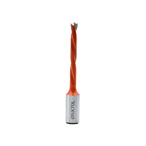 8mm Diameter Carbide Tipped Brad Point Boring Bit Dowel Drill Bits 8mm Dia x 70mm Long x 10mm Shank, Right Hand Rotation