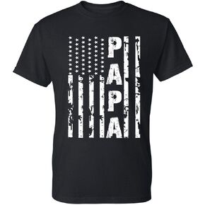 Papa Vintage American Flag Men's T-Shirt
