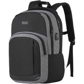 School Backpack Bookbag, Laptop Backpack Travel with Usb Charging Port for Men Women Anti Theft Water Resistant College Backpack Fits 17.3 Inch Notebook Over 3 Years Old