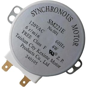 WPW10466420 SM221E Microwave Turntable Motor Replaces PS11755189, W10466420, W10243962, AP6021861,W10210848 Genuine Original Equipment Manufacturer (OEM) Part