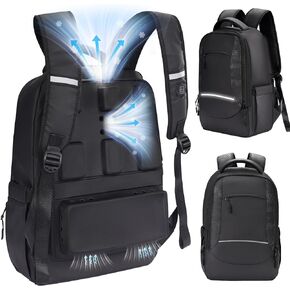 Cooling Backpack Ventilation Frame with Fans - Sweat Proof Airflow Backpack Breathable Lightweight Daypack for Hiking Outdoor