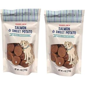 Trader Joe's Salmon and Sweet Potato Dog Treats 4 Oz, (2 Pack)
