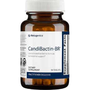 Metagenics CandiBactin-BR - Concentrated Berberine for Intestinal Support* - with Berberine, Oregon Grape & Coptis Root Extract - Gut Health Supplements* - Gluten-Free - Vegetarian - 90 Tablets