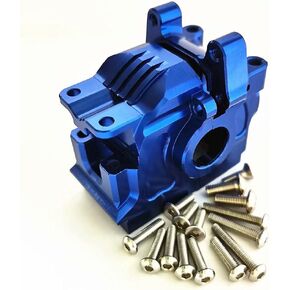 Aluminum Rear Differential Gear Case Blue for Traxxas 1/10 Rustler Hoss Slash Stampede 4x4 XO-1 6880