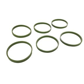 11617547242 11 61 7 547 242 Upgraded Set of 6 Pcs Intake Manifold Gasket Set Compatible for BMW E60 E70 E90 E92 325i M2 M6 X5 435i 527i 550i