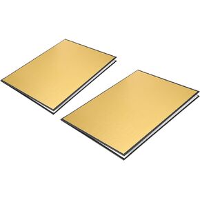 YOKIVE 2Pcs Photography Cardboard Reflector, Folding Light Board Diffuser Background | for Product Studio Photo Shooting (Gold/White/Black, 11"x8")