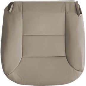 NLQR Front Driver Side Bottom Replacement Seat Cover Med Neutral Tan #522 Microfiber Leather Compatible with Chevy Silverado Tahoe Suburban GMC Sierra Yukon 1995-1999