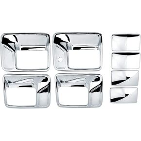 Chrome Door Handle Covers for Ford F250 F350 F450 Super Duty 1999-2016 (4 Doors)