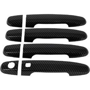 OCPTY 4PCS Door Handle Covers for 2003-2012 Toyota Matrix 2001-2011 Toyota RAV4 2005-2008 Toyota Solara 2007-2011 Toyota Yaris Exterior Driver Side & Passenger Side Black
