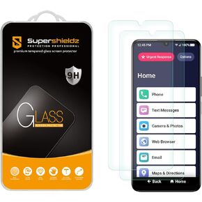 Supershieldz (2 Pack) Designed for Lively Jitterbug Smart4 Tempered Glass Screen Protector, Anti Scratch, Bubble Free