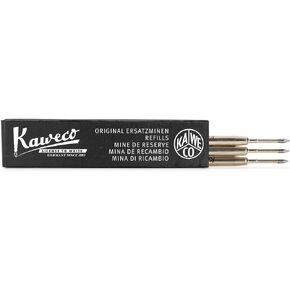 Kaweco G2 Ballpoint Pen Refills 1.4 mm Black Pack of 3 | 3 Pieces 1.4 mm Refill Black Ball Pen Dia2, Original, Special, Student & Supra Series | 1.4 mm (Broad) in Colour Black