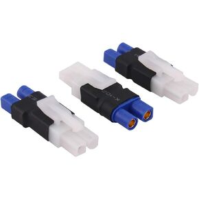 3pcs No Wires Connector: Compatible with Tamiya Male to Female EC3 Lipo Battery Adapter(C21-3)