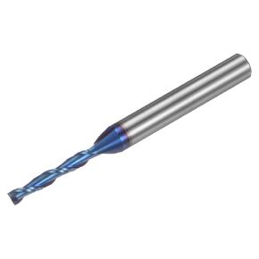 uxcell Spiral CNC Router Bit 3/16" Diameter 1/4" Shank Up Cut 2 Flutes Solid Carbide End Mill Milling Bits with 1" Cut Length for Wood Plastic Soft Metal Aluminum