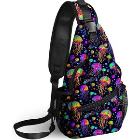 Sling Bag Travel Crossbody Backpack Shoulder Daypack Hiking chest Pack for Women Lightweight Waterproof