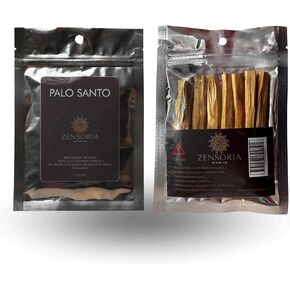 Palo Santo, 7-Pack Authentic and eco-Friendly Sticks from Ecuador, Natural Wood Incense, Sealed Packaging, 100% Natural, Spiritual Cleansing, Aromatherapy, Handmade by Local artisans
