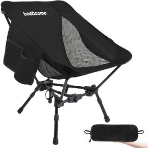 Camping Chair, Ultralight Folding Chairs for Adults, Portable, Lightweight, and Comfortable Camp Chair with Cup Holder, Collapsible Backpacking Chairs，Green