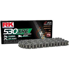 RK Racing Chain 530XRE-110 Steel 110 Link XW-Ring Chain with Connecting Link