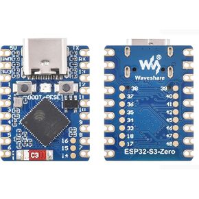 لوحة تطوير صغيرة ESP32-S3، تعتمد على معالج ESP32-S3FH4R2 ثنائي النواة، تردد تشغيل 240 ميجاهرتز، واي فاي 2.4 جيجاهرتز وبلوتوث 5، ذاكرة فلاش مدمجة 4 ميجابايت/PSRAM 2 ميجابايت