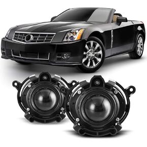 CPW Fog Lights Compatible with 2008-2014 Cadillac CTS Premium 2008-2012 Chevy Malibu 2007-2009 Saturn Aura 2013-2016 Buick Encore Driving Projector Fog Lights Lamps Replacement