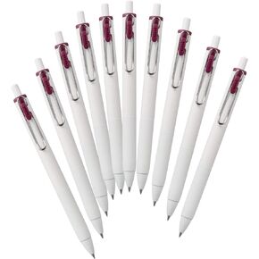 Mitsubishi Pencil Uniball One Hako UMR38S.15 Gel Ballpoint Pen Refills, 0.38, Red, 10 Pieces