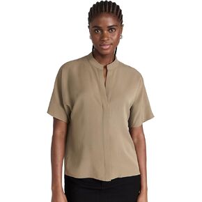 Vince Women's Band Collar Dolman Shirt