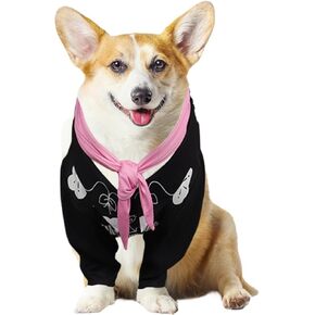 Doll Pet Costume Animal Dog Cat Cosplay Cowboy Outfit Clothing Scarf Halloween Casual Suits