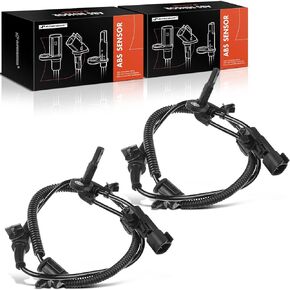 A-Premium ABS Wheel Speed Sensor Compatible with Smart Models - Fortwo 2008-2018 - Rear Driver and Passenger Side, Replace# 12848538, 1235326 2-PC Set