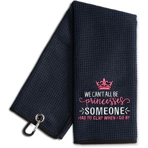 This Girl Knows How to Par Tee Embroidered Golf Towel, Funny Golf Towel for Golf Bag with Clip, Birthday Retirement Gift for Grandma Mom Golfer Golf Fan, Ladies Golf Towel, Women Golf Towel