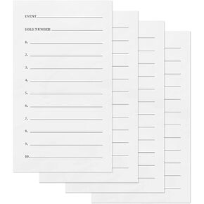 50 Sheets Cards, Closest to The Pin Marker Cards, Golf Metal Proximity Marker Paper