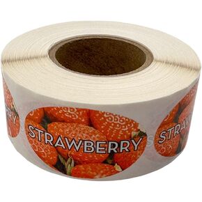 Chocolate Chip Flavor Label - Grocery Store, Bakery, Farmer's Market Food Labels 1.25 x 2 Inch Oval Shape 500 Total Adhesive Stickers