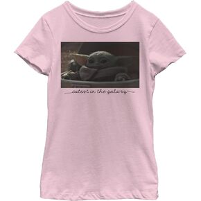 The Mandalorian Girl's Star Wars The Child Cutest in The Galaxy T-Shirt