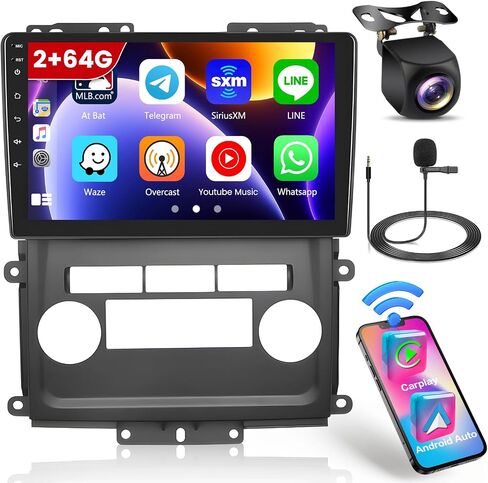 Roinvou [2G+64G] Car Radio for Nissan Frontier Xterra 2009-2012 with Wireless Carplay/Android Auto, 9 Inch Android 13 IPS Touch Screen Car Stereo, Bluetooth, GPS Navi, WiFi, SWC, 28UI, DSP in Saudi Arabia